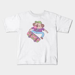 Cute Koala Bear Skateboarder Doodle Kids T-Shirt